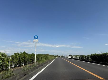まっすぐな道 まっすぐな道 道,道路,旅の写真素材