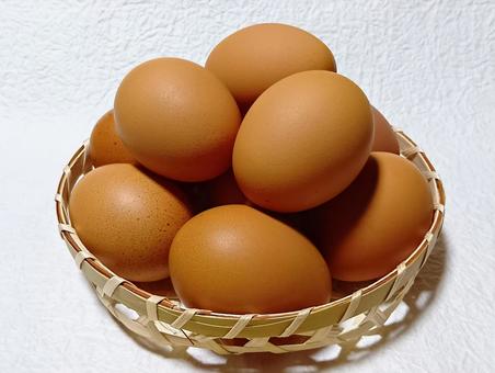 赤たまご 卵,たまご,生卵の写真素材