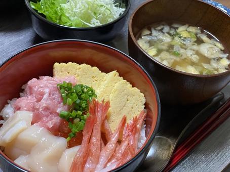 海鮮丼 海鮮丼 食事,おいしい,海鮮の写真素材
