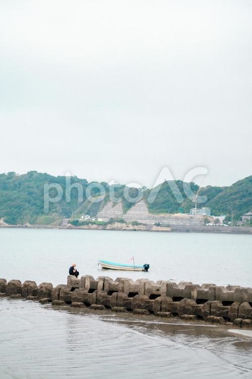 ［神奈川県逗子市］夏の終わりの逗子海岸 逗子海岸,逗子,海岸の写真素材
