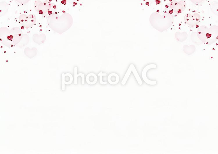 バレンタインにハート型チョコとハート柄 バレンタイン,チョコ,ハートの写真素材