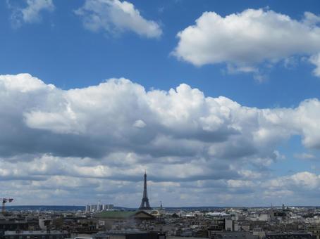 フランス、パリ中心部、オペラ座周辺の景色 パリ中心部,展望,風景の写真素材