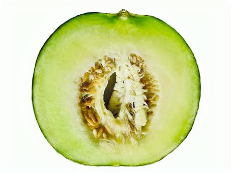 輪切りのメロンの断面 メロン,フルーツ,切るの写真素材