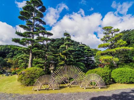 【山口県】下関市・長府庭園 長府庭園,長府,日本庭園の写真素材