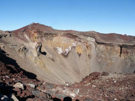 富士山山頂 お鉢巡り 富士山山頂 お鉢巡り 富士山,富士山山頂,富士の写真素材