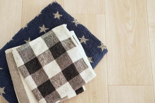 畳まれたタオル タオル,洗濯,洗面所の写真素材