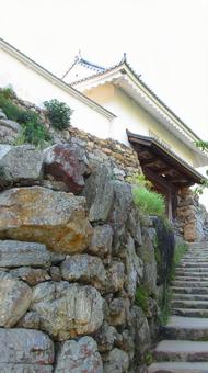静岡県-浜松城-天守門と石垣 静岡県-浜松城-天守門と石垣 浜松城,城,天守門の写真素材