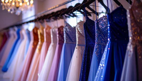 ドレスがかかる結婚式場のドレスルーム ドレスがかかる結婚式場のドレスルームの写真