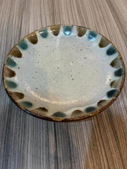 Photo, mashiko ware, a small dish, pottery, 