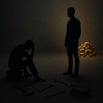 届かぬ富(隔たりの影) 届かぬ富(隔たりの影)の写真
