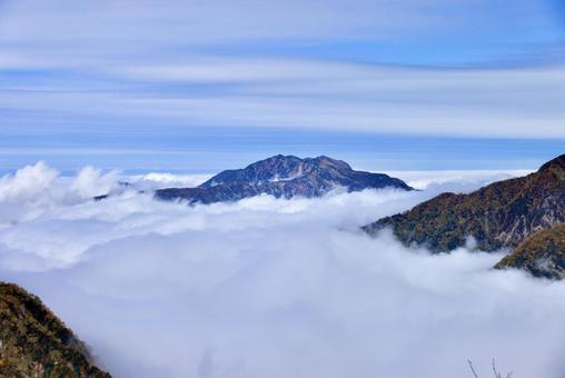 北アルプス大日岳紅葉登山 北アルプス大日岳紅葉登山の写真