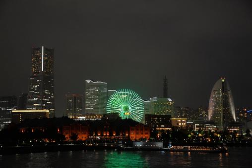 Night view from Osanbashi Pier, Yokohama, JPG Night view from Osanbashi Pier, Yokohama, JPG