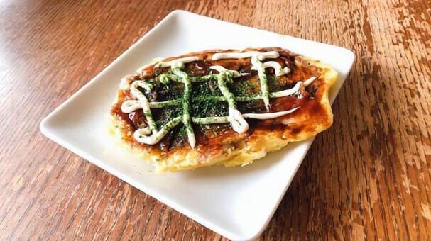 お好み焼き お好み焼き,粉もの,粉物の写真素材