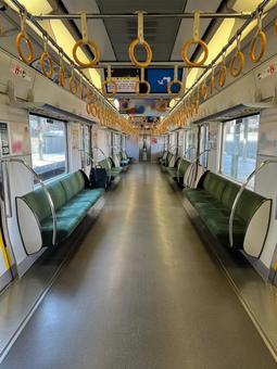 JR西日本321系の車内 電車,鉄道,車内の写真素材