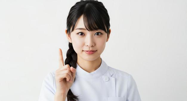 アドバイスをする看護師 アドバイスをする看護師の写真