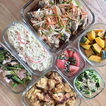 作り置き 斜め 作り置き 斜め 作り置き,料理,食材の写真素材