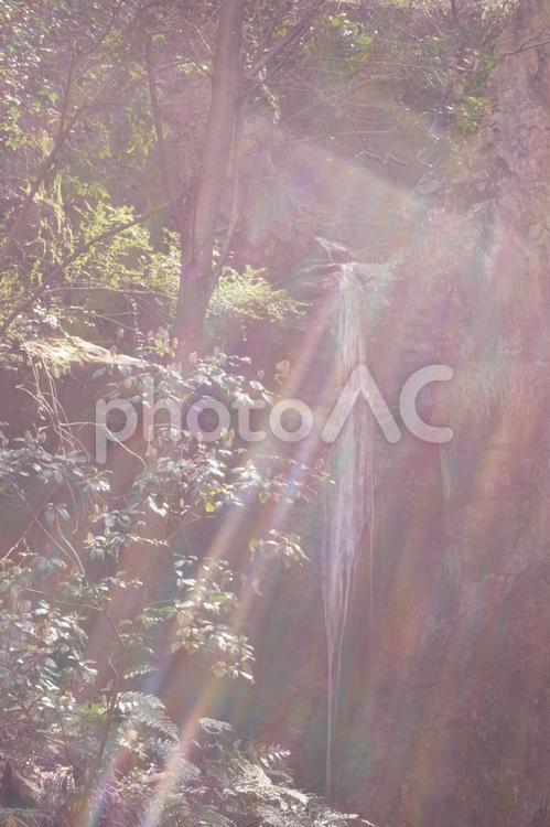 幻想的な滝のイメージ 幻想的,滝,風景の写真素材