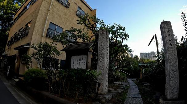 東京都中央区日本橋浜町 清正公寺 東京都中央区日本橋浜町 清正公寺 寺,清正公寺,石段の写真素材