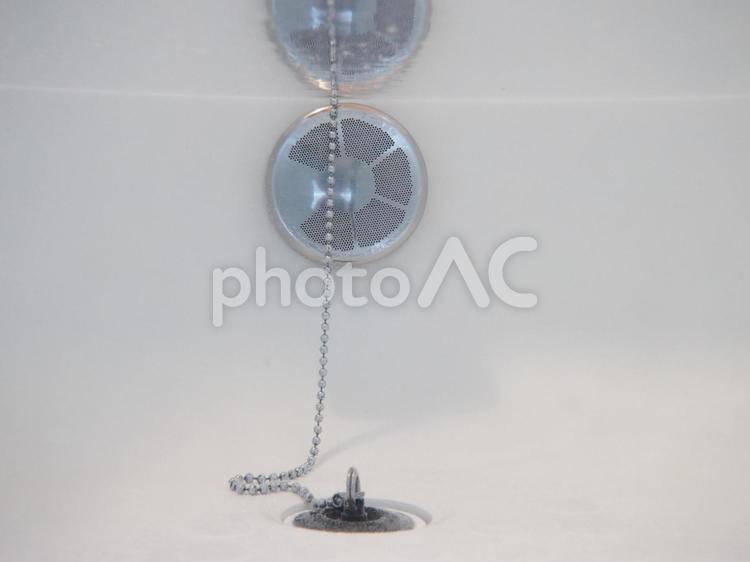 お風呂の給水口と排水栓 風呂,給水口,給水栓の写真素材