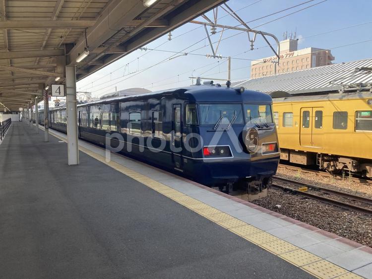 ウエストエクスプレス銀河 下関駅,ウエストエクスプレス銀河,寝台特急の写真素材