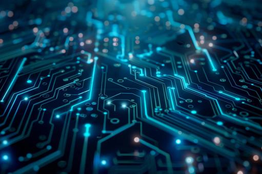 Futuristic circuit board pattern, circuit, substrate, technology, JPG