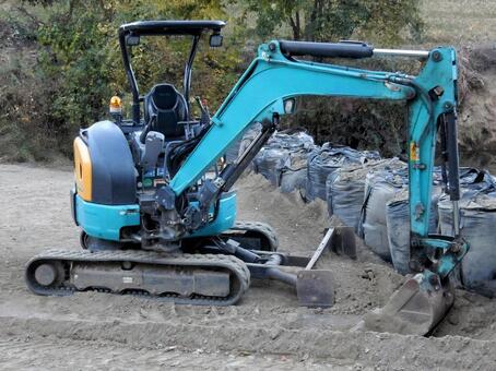 【風景写真】油圧ショベル 油圧ショベル,パワーショベル,ユンボの写真素材