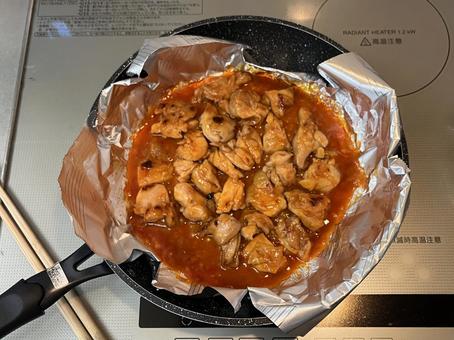 やみつきチキン料理 やみつきチキン料理 鶏肉,料理,家庭料理の写真素材