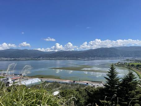 信州 諏訪湖 信州 諏訪湖 信州,諏訪湖,湖の写真素材