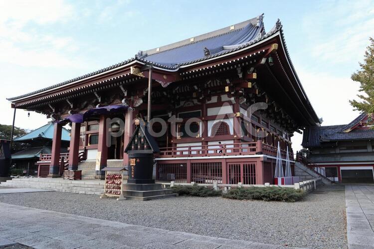 池上本門寺　大堂 パワースポット,仁王門,名所の写真素材