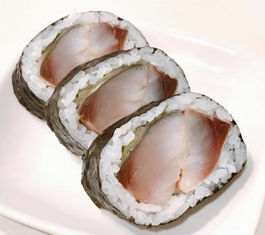 しめ鯖巻き しめ鯖巻き シメ鯖巻き,しめ鯖巻き,海鮮の写真素材