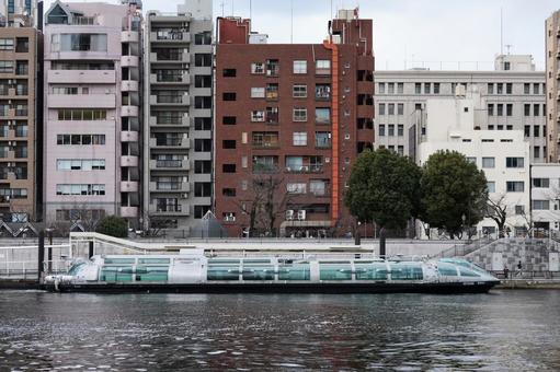 浅草 水上バス 浅草 水上バス 浅草,隅田川,水上バスの写真素材