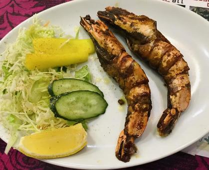 エビ エビ,インド料理,インディアンの写真素材