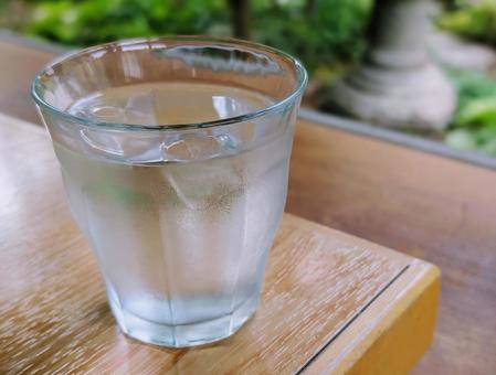 お冷 お冷 グラス,冷たい,お冷の写真素材