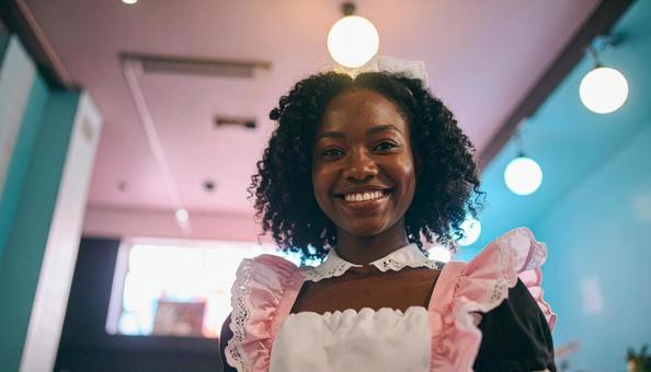 メイドさんの写真