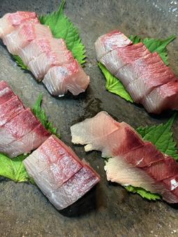 ハマチの刺身盛り ハマチ,刺身,造りの写真素材