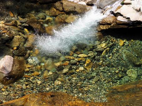 Photo, natural, mountain stream, chuan, 