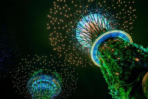 【シンガポール】ガーデンズバイザベイ ガーデンズバイザベイ,シンガポール,ガーデンの写真素材