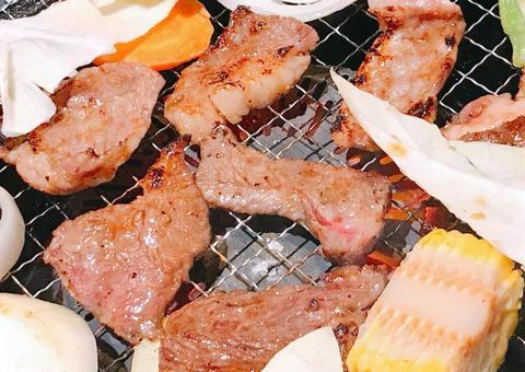 焼肉 焼肉 焼肉,牛カルビ,牛肉の写真素材