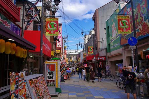 Scenery of the Shinsekai area in Osaka, JPG Scenery of the Shinsekai area in Osaka, JPG