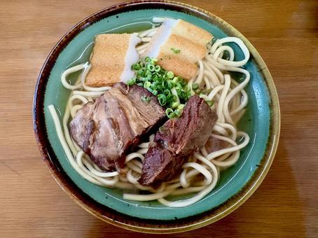 沖縄のソーキそば 沖縄そば,ソーキそば,沖縄料理の写真素材