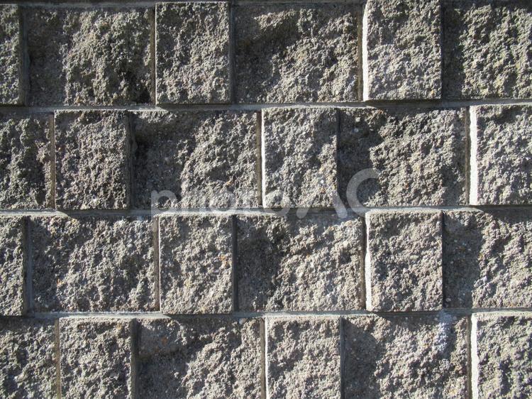 四角い凹凸のブロック壁 壁,凹凸,ブロックの写真素材