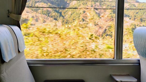 列車の車窓 旅行,鉄道,景色の写真素材