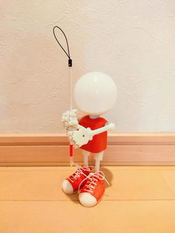 白杖SOS、見かけたら声をかけて下さい。 白杖SOS、見かけたら声をかけて下さい。 白杖,sos,ロボットの写真素材