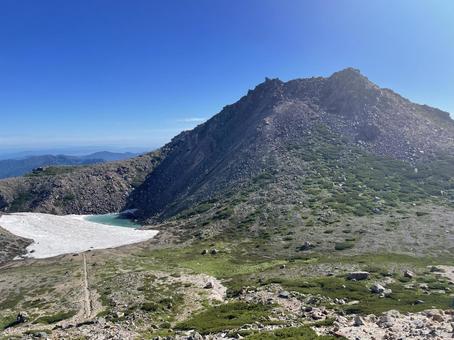 白山　お池めぐりお池１ 白山,自然,登山の写真素材