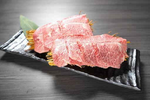 和牛 焼肉 ミスジ 黒毛和牛 焼肉,和牛,ミスジの写真素材