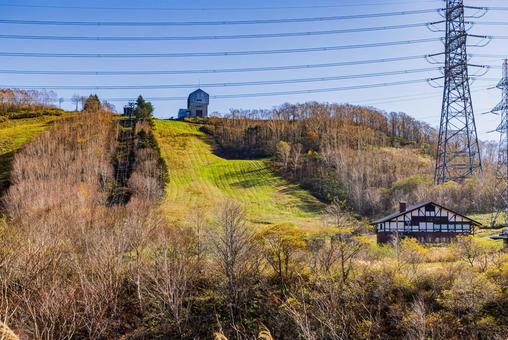 新潟県 苗場の秋景色 新潟県 苗場の秋景色 紅葉,秋,苗場ドラゴンドラの写真素材