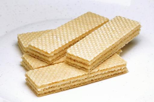 お菓子-74 お菓子-74 ウエハース,バニラ味,バニラの写真素材