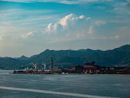 音戸の景色 音戸の絶景,呉市,海の写真素材