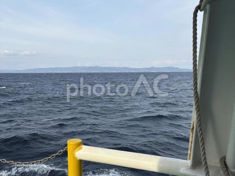 海上からの景色 海,海上,船の写真素材
