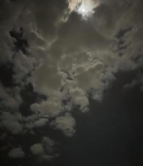 夜空 空,月,十五夜の写真素材